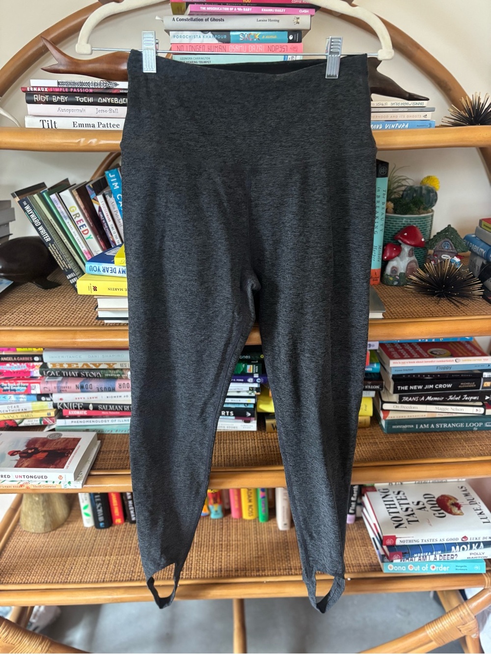 Beyond Yoga Dark Charcoal High-Rise Stirrup Leggings